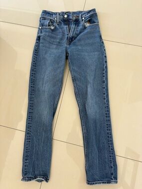 Express Blue Women's Straight-Leg Jeans